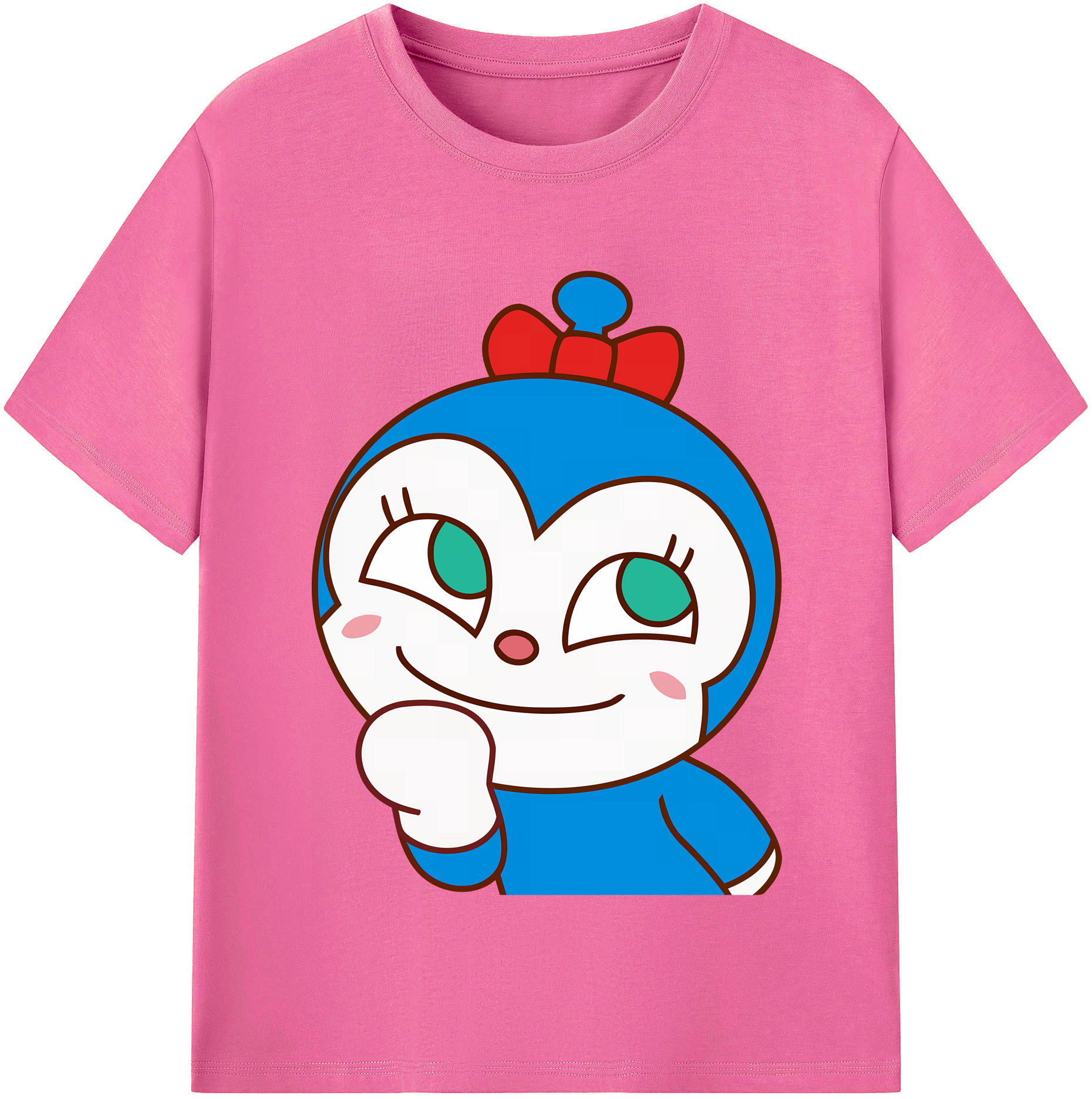 （画像用） アンパンマン Anpanman レディースカジュアルプリントTシャツ（綿100％）